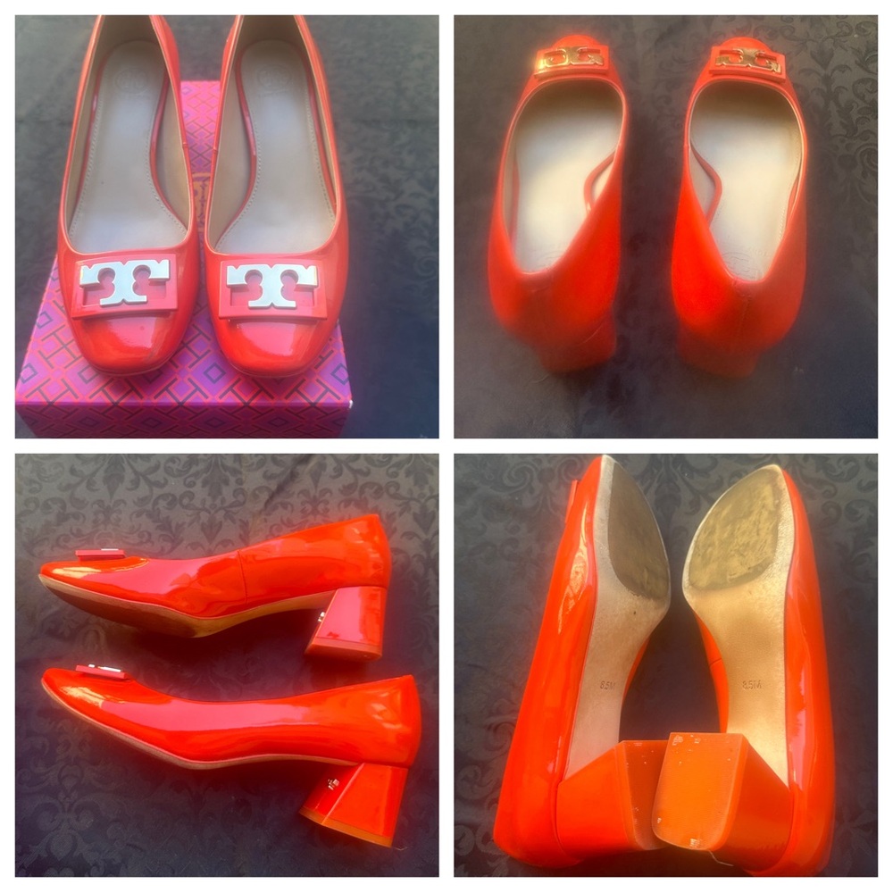 Tory Burch GIGI 50mm Pump Style #32844
Size 8 1/2
Color: Samba
***floor sample**